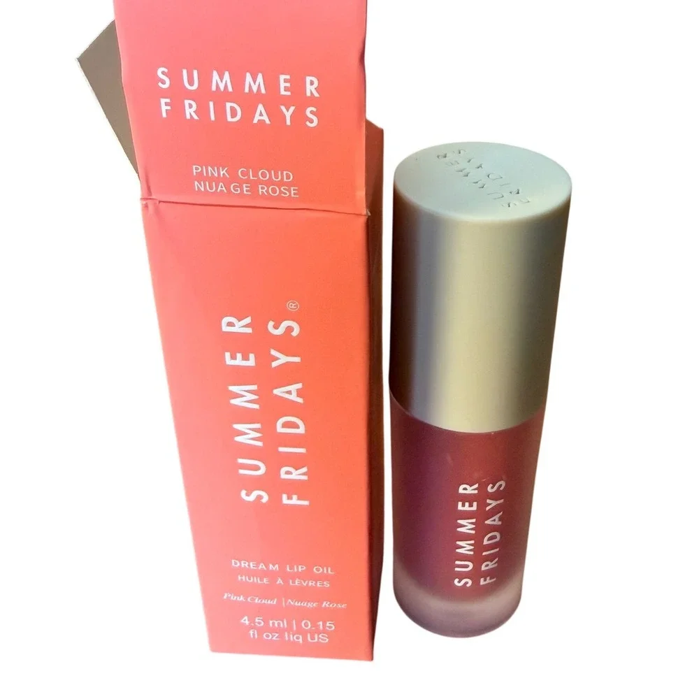 Summer Fridays Dream Lip Oil Pink Cloud Nuage Rose 4.5ml High Shine Hydrating